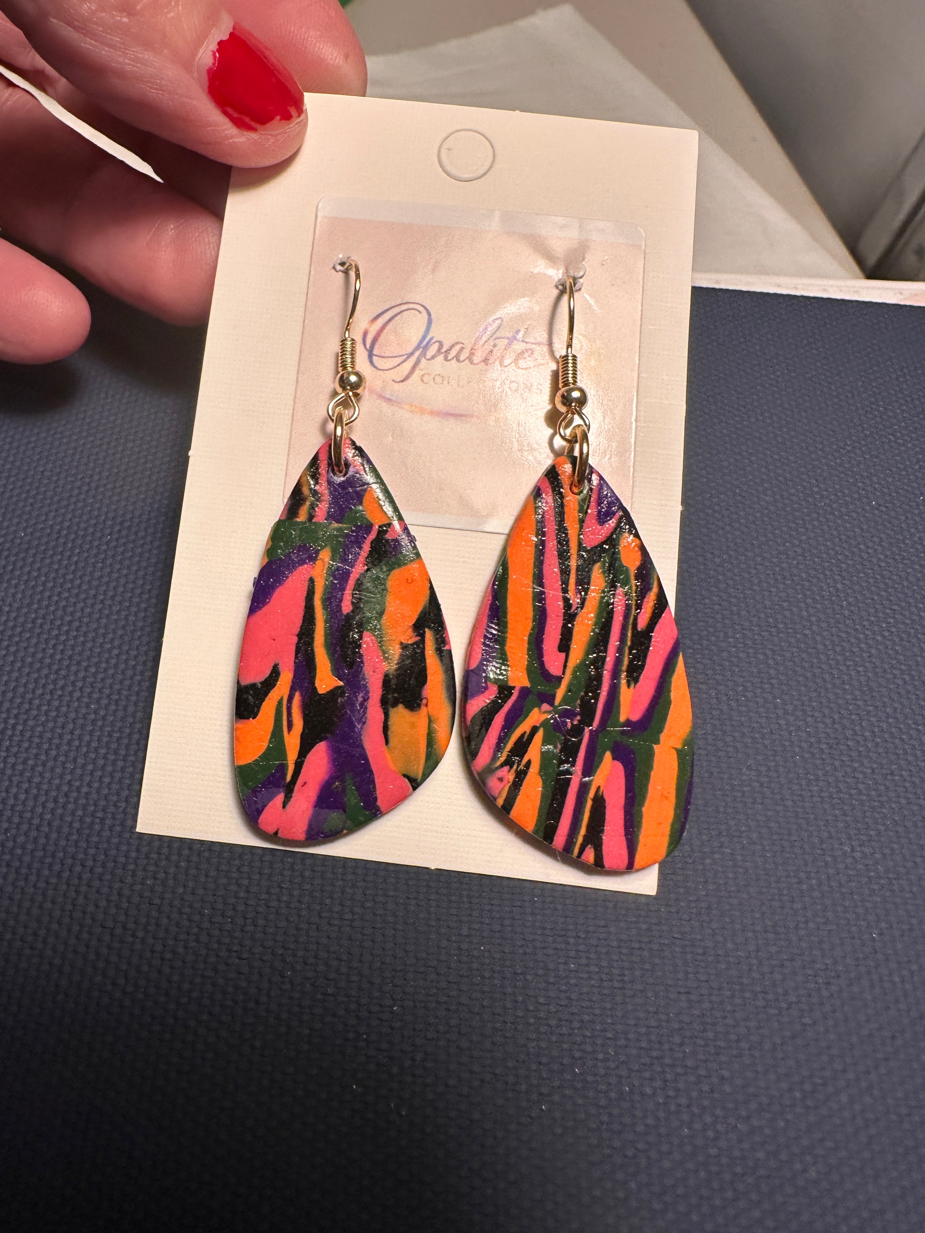 Carnival Confetti Butterfly Earrings