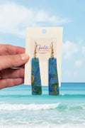 Ocean Garden Slim Drop Earrings