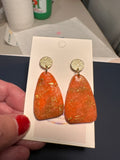 Sunset Glow Gold Drop Earrings