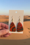 Desert Horizon Marble Drop Earrings